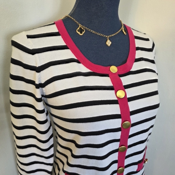 Sunny Leigh Thin Cardigan Button Down Sweater - Picture 7 of 10